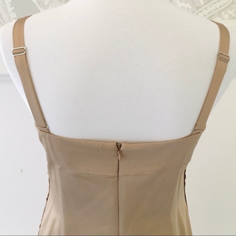 Champagne Satin BGBGMaxAzria Cocktail Dress - XS - Picture 3 of 4